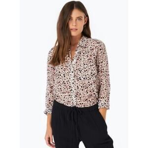 Xirena XS Ashton Crystal Clear Button Down Top